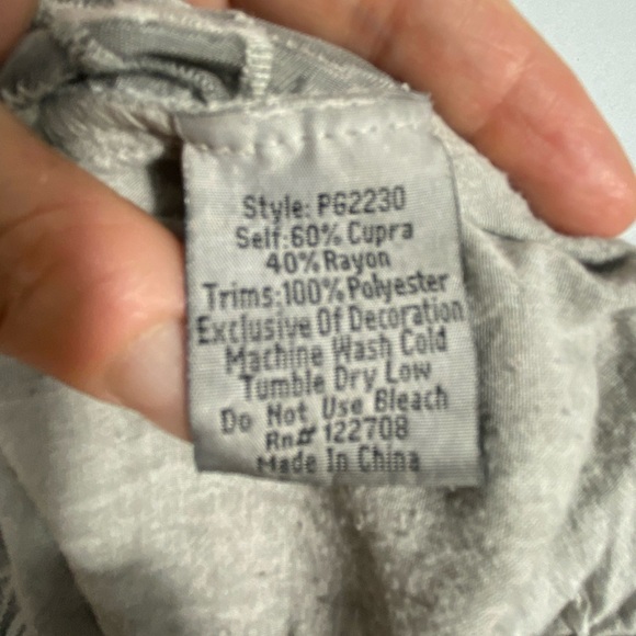 Johnny Was Gray Fully Embroidered Joggers size Large - Picture 10 of 12